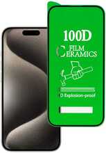 Kaitseklaas Hard Ceramic, Apple iPhone 15 Pro Max, must, Topt