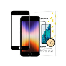 Kaitseklaas Wozinsky 5D, Apple iPhone SE 2022/SE 2020/8/7, must