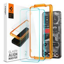 Kaitseklaas Spigen AlignMaster, Nothing Phone 2, 2tk, läbipaistev