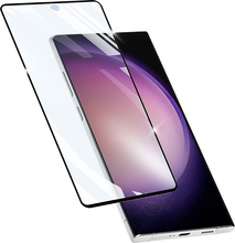 Ekraanikaitseklaas Cellularline Impact Glass Capsule, Samsung Galaxy S24 Ultra, must raam