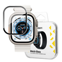 Karastatud klaas Wozinsky Full Glue, Apple Watch Ultra, 49mm, 9H, must raam