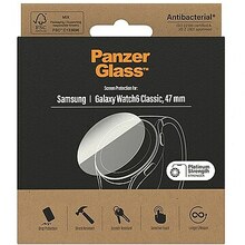 Ekraanikaitseklaas PanzerGlass, Samsung Galaxy Watch6 Classic, 47mm, antibakteriaalne klaas