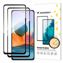 Kaitseklaas Wozinsky Full Glue, Xiaomi Redmi Note 12 Pro+/Note 12 Pro/Note 12 5G/Note 10 Pro, must, 2 tk