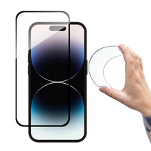 Kaitseklaas Wozinsky Full Cover Flexi Nano Glass, Apple iPhone 14 Pro, must raam