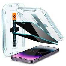 Kaitseklaas Spigen Glass EZ Fit Privacy, iPhone 14 Pro Max, 2tk