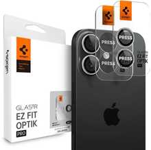 Kaamera kaitseklaas Spigen Optik Pro GLAS.TR EZ FIT, iPhone 16/16 Plus/17, hõbe, 2 tk