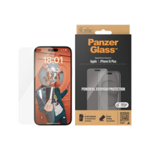 Kaitseklaas PanzerGlass Classic Fit, Apple iPhone 15 Plus, läbipaistev