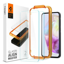 Karastatud kaitseklaas Spigen ALM Glas.tr, Samsung Galaxy A35 5G, 2tk, läbipaistev