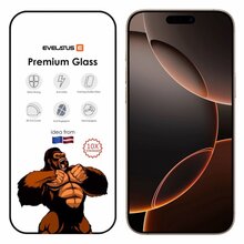 Ekraanikaitseklaas Evelatus Corning Gorilla Glass 3D Full Cover, Apple iPhone 16 Pro Max, must, 10H, 6.9