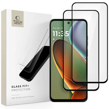 Karastatud kaitseklaas Tech-Protect Glass Fit+, Motorola Moto G15/G15 Power/G05/E15, 2tk, must