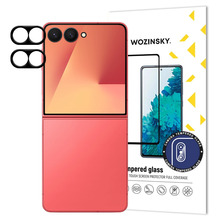 Must kaamera kaitseklaas Wozinsky Full Camera Glass, Samsung Galaxy Z Flip 7, 2 tk