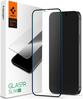 Karastatud klaas Spigen Glass FC, Apple iPhone 12 Pro Max, must