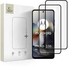 Karastatud kaitseklaas Tech-Protect Glass Fit+ 2-pack, Motorola Moto G56 5G, must
