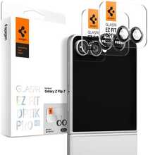 Kaamera kaitseklaas Spigen Optik Pro HD Glas.TR EZ Fit, Samsung Galaxy Z Flip 7, must, 2 tk