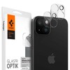 Kaamera kaitseklaas Spigen Optik.tR, Apple iPhone 15/15 Plus, 2 tk, läbipaistev