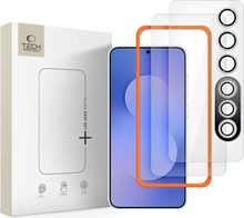 Kaitseklaas Tech-Protect Easy Set+, Samsung Galaxy S25 FE, 3tk, läbipaistev