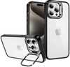 Telefoniümbris koos alusega ja kaamera kaitseklaas Tel Protect, Apple iPhone 15 Plus, must