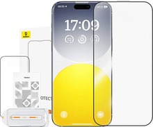 Karastatud klaas Baseus Crystalline Anti-Glare, iPhone 15 Plus, must