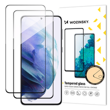 Karastatud klaas Wozinsky 2x Full Glue, Samsung Galaxy S23, 9H, musta raamiga