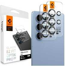 Kaamera kaitseklaas Spigen Optik Pro HD Glas.TR EZ FIT, Samsung Galaxy S25 Ultra, must, 2tk