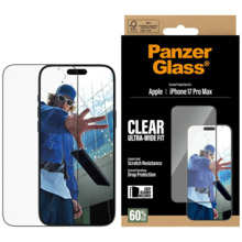 Karastatud klaas PanzerGlass Ultra-Wide Fit EasyAligner, iPhone 17 Pro Max