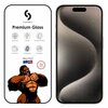 Kaitseklaas Connect Corning Gorilla Glass 5X 3D, Apple iPhone 15 Pro Max, must