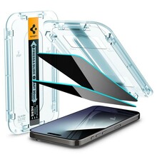 Ekraanikaitseklaas Spigen Glas.TR EZ Fit Privacy, iPhone 15 Pro Max, 2tk