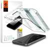 Kaitseklaas Spigen Glas.tR EZ Fit, must raam, Apple iPhone 15 Plus