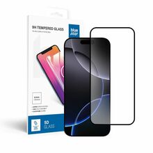 Kaitseklaas Blue Star 5D Full Cover, Apple iPhone 16 Pro Max, must