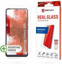 Ekraanikaitseklaas Displex Real 2D, Samsung Galaxy A34 5G, läbipaistev
