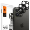Kaamera kaitseklaas Spigen Optik.tR, iPhone 14 Pro/Pro Max, 15 Pro/Pro Max, 16 Pro/Pro Max, must, 2 tk