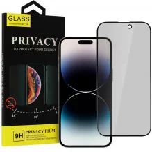 Karastatud privaatsusklaas Toptel, iPhone 18 Pro, must