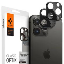 Kaamera kaitseklaas Spigen Optik.tR, iPhone 14 Pro/Pro Max, 15 Pro/Pro Max, 16 Pro/Pro Max, must, 2 tk