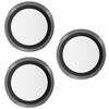 PanzerGlass Hoops kaamera objektiivi kaitseklaas, iPhone 15 Pro/Pro Max, Black Metal