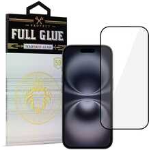 Kaitseklaas HARD Full Glue 5D, Apple iPhone 16 Plus, must, Topt