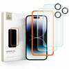 Karastatud klaas Tech-Protect Supreme Set, läbipaistev, iPhone 16 Pro, 3 tk