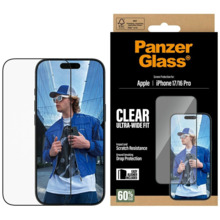 Kaitseklaas PanzerGlass Ultra-Wide Fit EasyAligner, Apple iPhone 17/16 Pro, 6.3