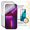 Kaitseklaas Wozinsky Full Glue, iPhone 14 Pro, must, 2 tk