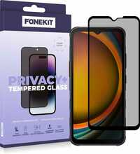 Kaitseklaas FoneKit Privacy+ Full Cover, Samsung Galaxy Xcover7, must