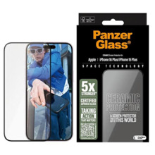 Keraamiline ekraanikaitse PanzerGlass, Apple iPhone 16 Plus, 6.7, Ultra-Wide Fit, 2855