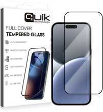 Telefoni kaitseklaas Quik Full Cover, Apple iPhone 16 Plus, 6.69, 9H