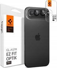 Kaamera kaitseklaas Spigen Glass tR EZ Fit Optik Pro, iPhone Air, must, 2 tk