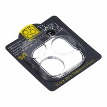 Kaamera kaitseklaas OEM 5D Full Glue, iPhone 16 Pro, läbipaistev, 9H