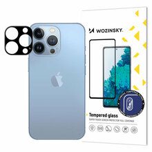 9H karastatud klaas Wozinsky Full Camera Glass, Apple iPhone 15 Pro Max, must