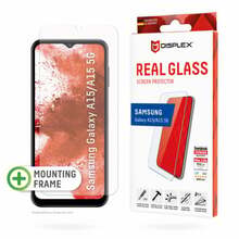 Ekraanikaitseklaas Displex Real 2D, Samsung Galaxy A15/A15 5G, läbipaistev