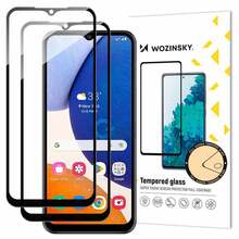 Karastatud klaas Wozinsky 2x Full Glue, Samsung Galaxy A14 5G, 9H, musta raamiga