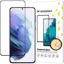 Ekraanikaitseklaas Wozinsky 5D Full Glue, Samsung G991, S21 5G, must