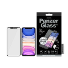 Karastatud klaas PanzerGlass E2E Super+, iPhone XR/11, must raam, kaamerakate, Swarovski kristall