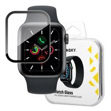 Hübriid kaitseklaas Wozinsky, Apple Watch 4/5/6/SE, 44mm, must