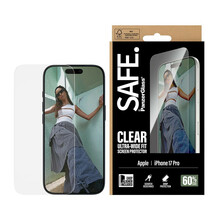 Ekraanikaitseklaas PanzerGlass, Apple iPhone 17 Pro, läbipaistev, eriti lai sobivus